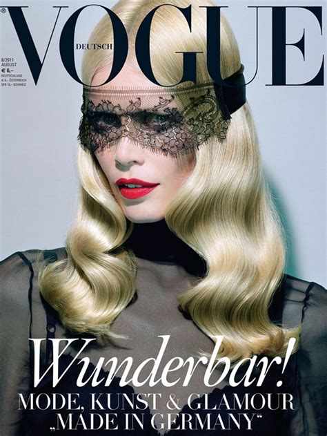 Claudia Schiffer Vogue Germany August 2011 Cover Stylefrizz Photo