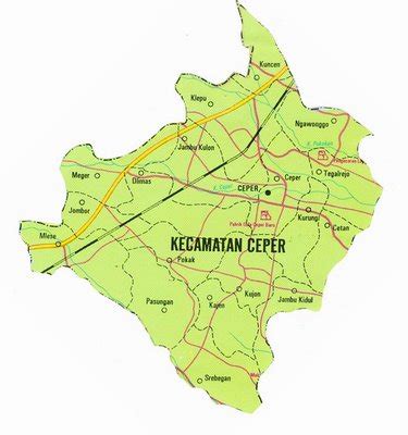 Berbagi ke twitter berbagi ke facebook bagikan ke pinterest. Berjuang Dengan Sekuat Tenaga: Peta Kecamatan di Klaten