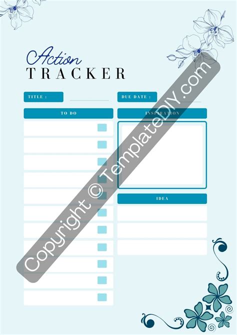 An Action Tracker Template Is A Simple Tool That Can Help You Keep