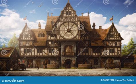 Medieval Charm: Enchanting Townhouse in Captivating Illustrated