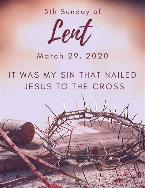 5th Sunday Of Lent