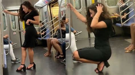 New York Subway Woman’s Sexy Train Photo Shoot Goes Viral Video Daily Telegraph