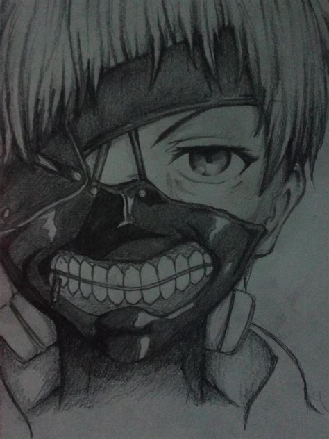 If you liked this tutorial, see also the following drawing guides: Kaneki with mask by sanity666A on DeviantArt