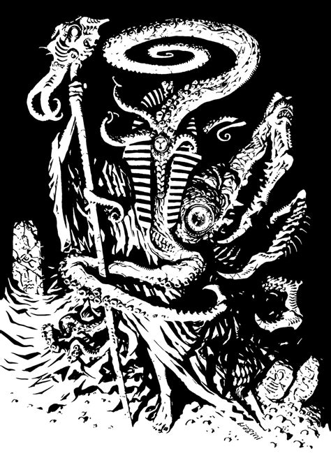 Nyarlathotep The Black Pharaoh By Francesco Biagini On Deviantart Lovecraft Art Cthulhu Art