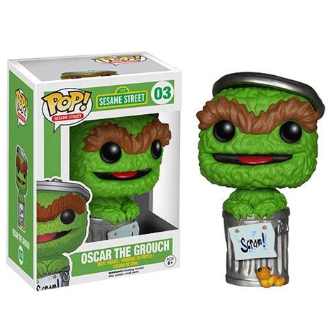 Sesame Street Oscar The Grouch Pop Vinyl Figure Funko Sesame Street Pop Vinyl Figures At