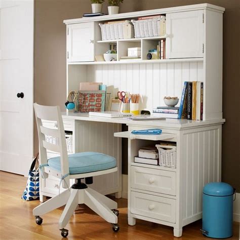 Furnish the room with appropriately sized furniture. White Bedroom Desks - Home Furniture Design