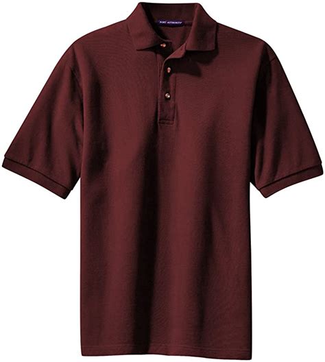 The heat, blinding sunlight, and a sweaty body will directly impact your game. Port Authority Mens Tall Pique Knit Golf Polo Shirts