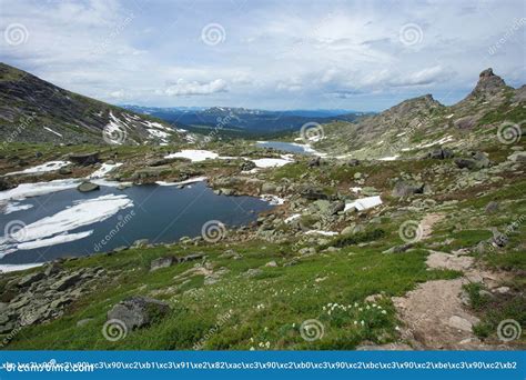 Mountain Is Very Clean And Clear Lake Magnificent Summer Landscape In