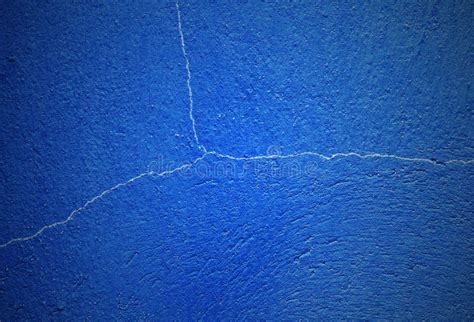Dark Blue Wall Crack Background Stock Image Image Of Break Cracks
