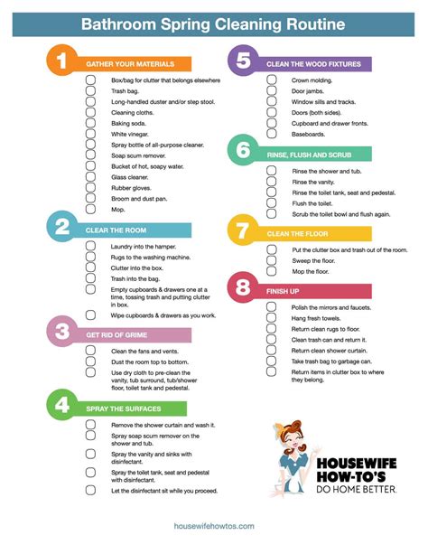 Cleaning Checklists Free Printable Home Cleaning Routines