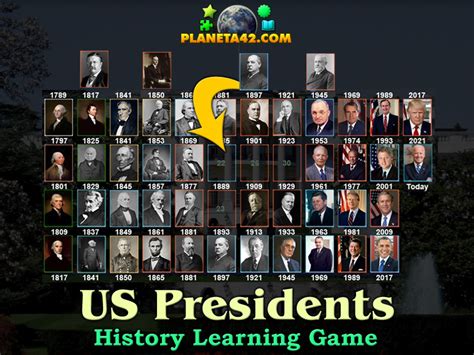 Us Presidents Puzzle History Learning Game