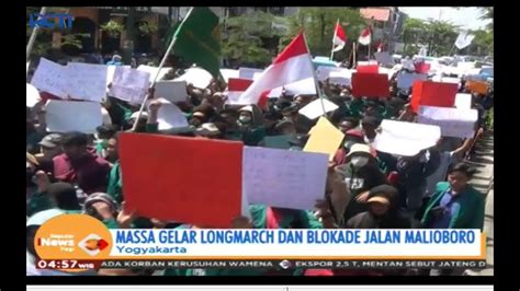 Gelar Demo Mahasiswa Longmarch Dan Blokade Jalan Malioboro Sip 0110 Youtube