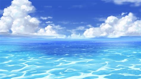 Summer Dress Anime Girl Ocean Waves Beach Short