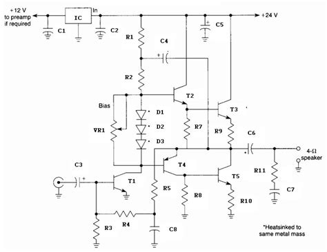 Have a good day guys, introduce us, we from carmotorwiring.com, we here want to help you find wiring diagrams are you looking for. General Purpose 10 Watt Audio Amplifier Circuit - Amplifier Circuit Design