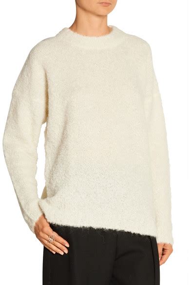 Tibi Oversized Alpaca Blend Bouclé Sweater Net A Portercom