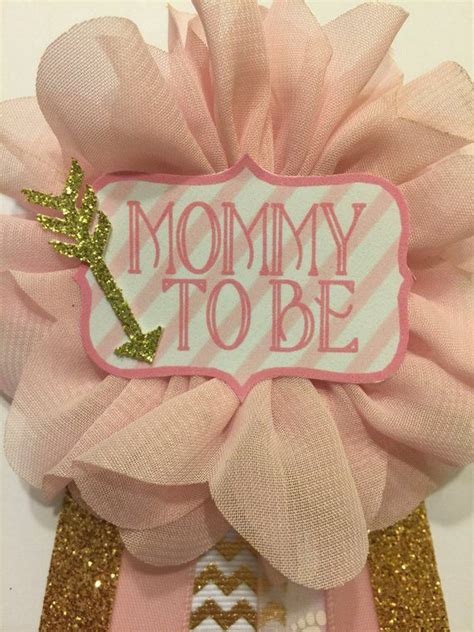 Baby Shower Pink And Gold Baby Shower Pin Mommy To Be Pin Baby Shower
