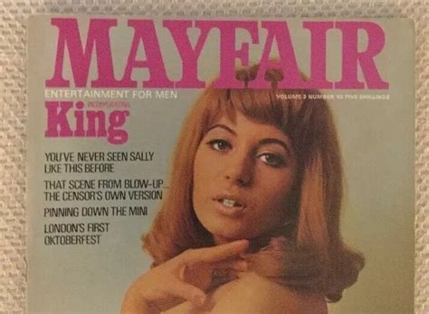 Vintage Mayfair Mens Magazine Vol No Sally Martin Cover Cf