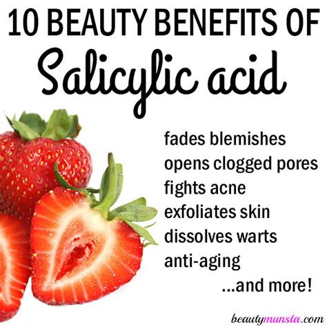 10 Beauty Benefits Of Salicylic Acid For Skin Beautymunsta Free