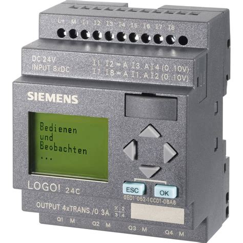 Siemens Logo 0ba6 24c Plc Controller 24 Vdc From