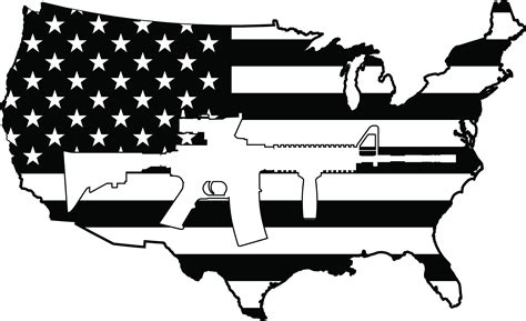 Ar 15 Us Flag 2nd Amendment Svg Eps Support The Second Etsy Uk