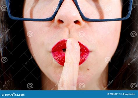 Shh Be Quiet Stock Photo Image Of Hush Finger Feelings 23830112