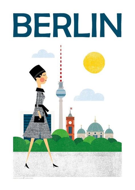 City art Berlin print Berlin skyline Berlin Poster Wall | Etsy | Travel ...