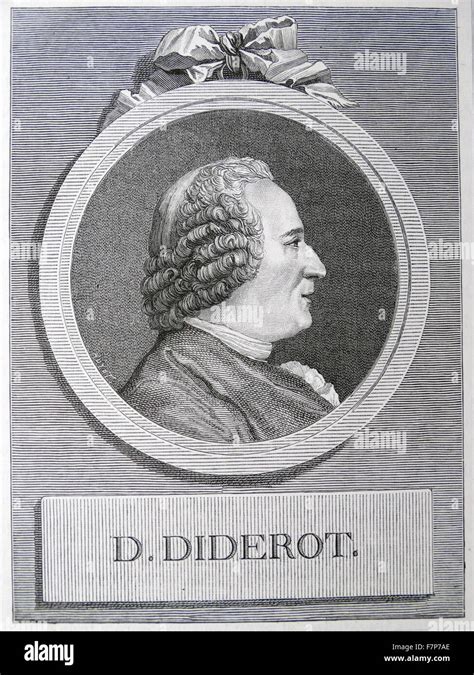 Denis Diderot 1713 1784 French Encyclopaedist Stock Photo Alamy