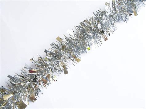 Silver Metallic Twist Garland Tinsel Garland Christmas Tree Garland 3