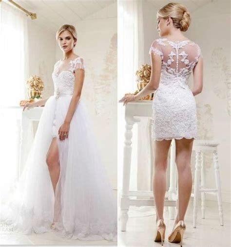 Over a year ago problem with this answer? 21 Smart Convertible Wedding Dresses | Short girl wedding ...