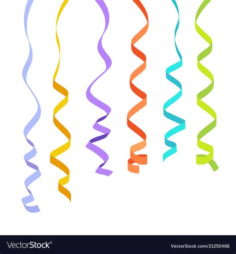Colorful Ribbons For Celebration Or Party Art Work