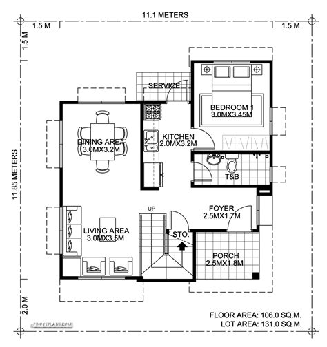 Simple Floor Plan With Dimensions In Meters Review Home Decor