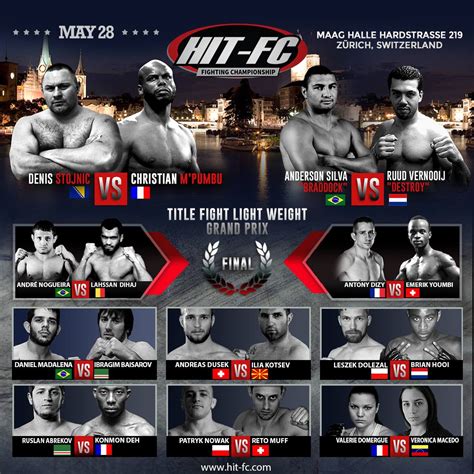 Hit Fc 2 Mma At Its Finest Fight Night 28th May 2016 Zurich