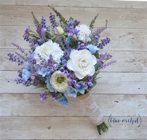 Rustic Wedding Flowers With Lavender Rustic Boho Spring Flower