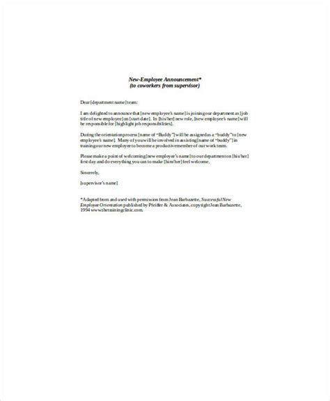 Employee Announcement 10 Examples Format Pdf Examples