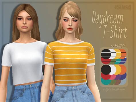 Daydream T Shirt By Trillyke At Tsr • Sims 4 Updates Sims 4 Sims 4