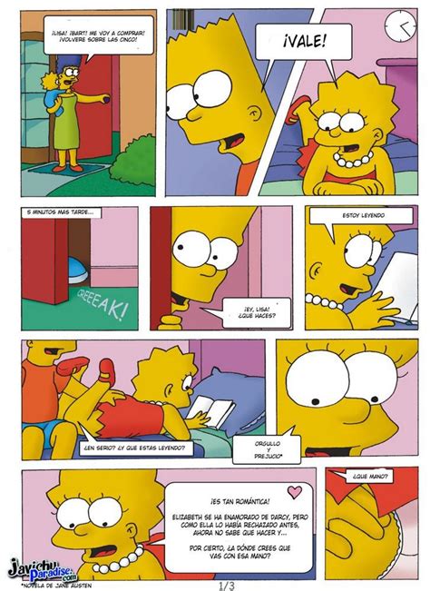 ᐈ Lisa Simpson y Bart hacen el amor Milftoon Comic