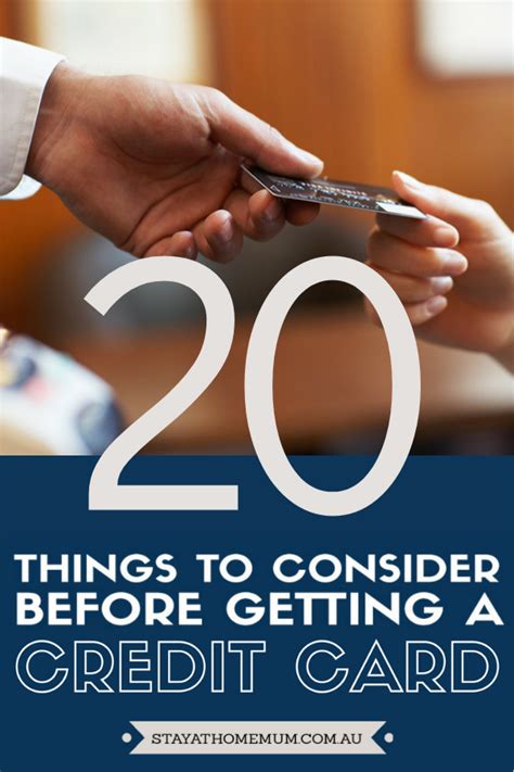 Apply now for bad credit card. 20 Things to Consider Before Getting a Credit Card - Stay at Home Mum