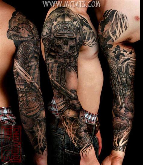 Badass Sleeve Skull Sleeve Tattoos Tattoos Full Sleeve Tattoos