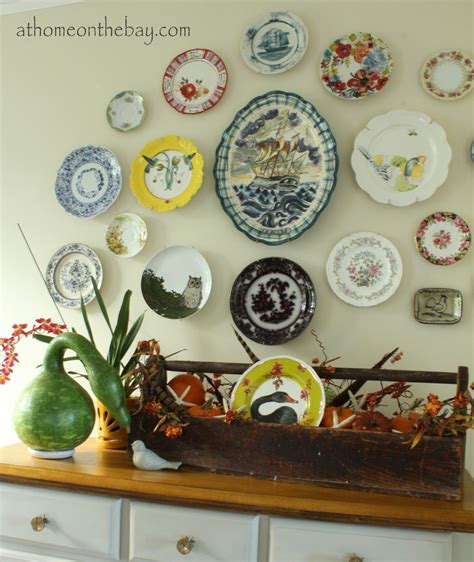 Decorating For Fall At Home On The Bay Plates On Wall Decor Plate