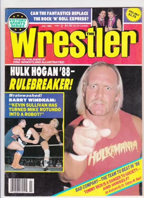 THE WRESTLER MAGAZINE July 1988 Wrestling Hulk Hogan Barry Windham Mike