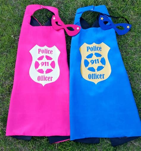 Super Hero Cape Police Officer Design For Boys Boys By Thecapelady
