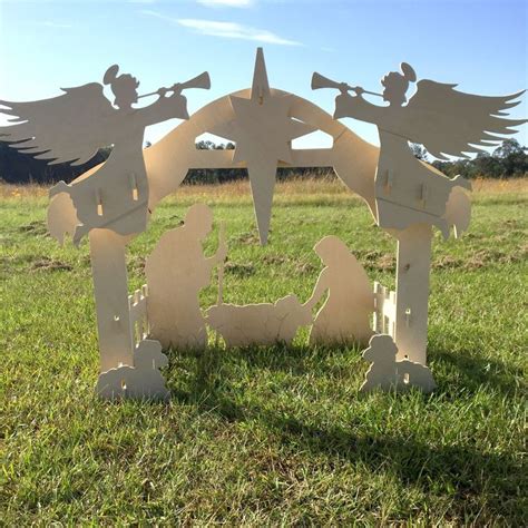 Check out our yard decor nativity selection for the very best in unique or custom, handmade pieces from our shops. Nativity Set (Main Set) Yard Art 1/2'' Birch Christmas ...