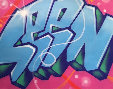 Graffiti Artist Seen Wildstyle 9 Aerosol On Canvas Dirtypilot