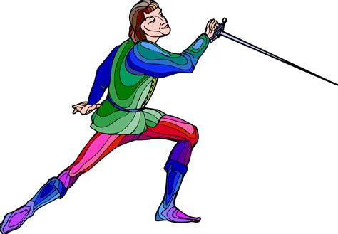 Shakespeare fencing character vector clipart image - Free stock photo ...