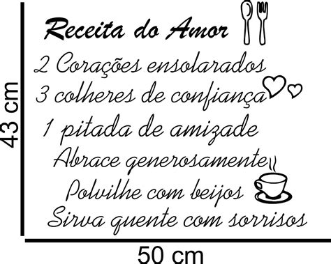 Adesivo Decorativo Parede Cozinha Geladeira Receita Do ...