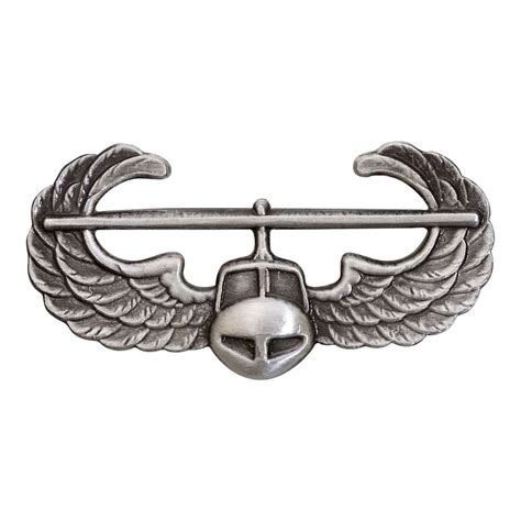 Army Silver Oxidized Air Assault Badge Vanguard