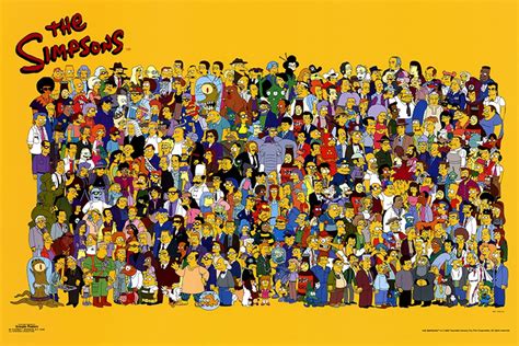 The Simpsons Cast Horizontal Poster