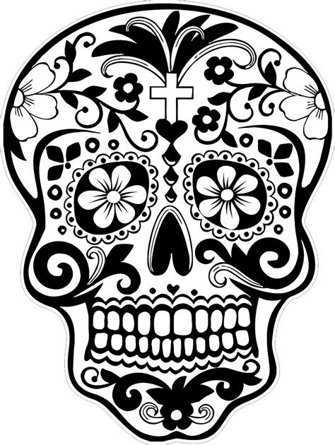 Day Of The Dead Mask Coloring Page At Free Printable