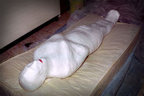 Thumbs Pro Fuckiamsexedout Full Body Cast Plaster Mummification