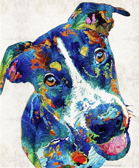 Colorful Jack Russell Terrier Dog Art Print From Painting Dogs Etsy